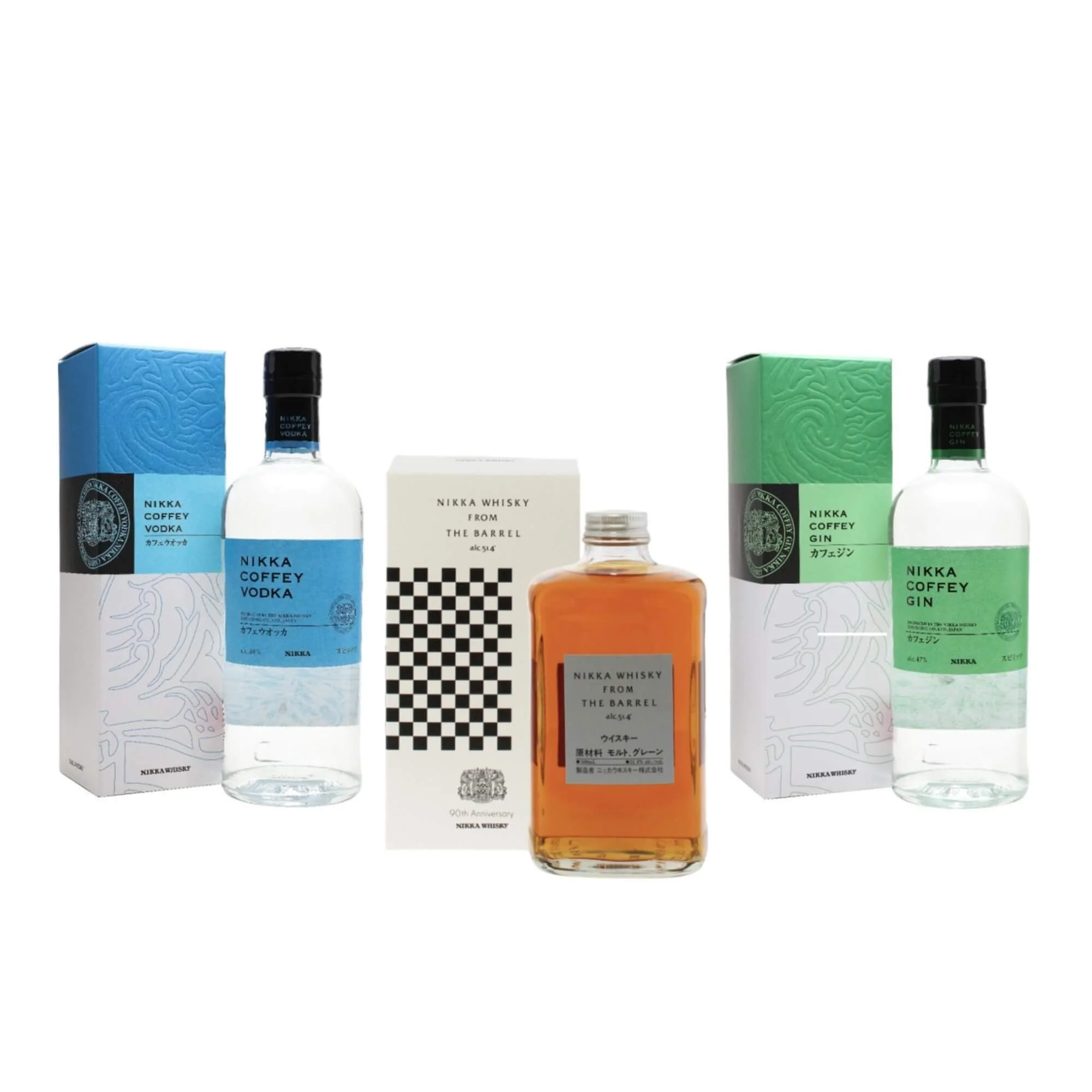 Nikka Japanese Spirits Set - 1 Whisky + 1 Gin + 1 Vodka - Buy from